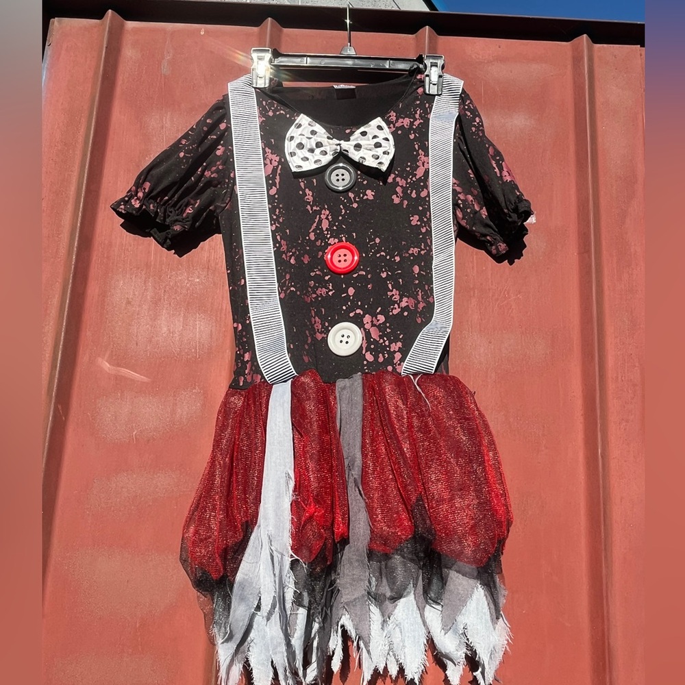 Adult Horror Clown Costume Size M USED JUST DRESS - Picture 2 of 9
